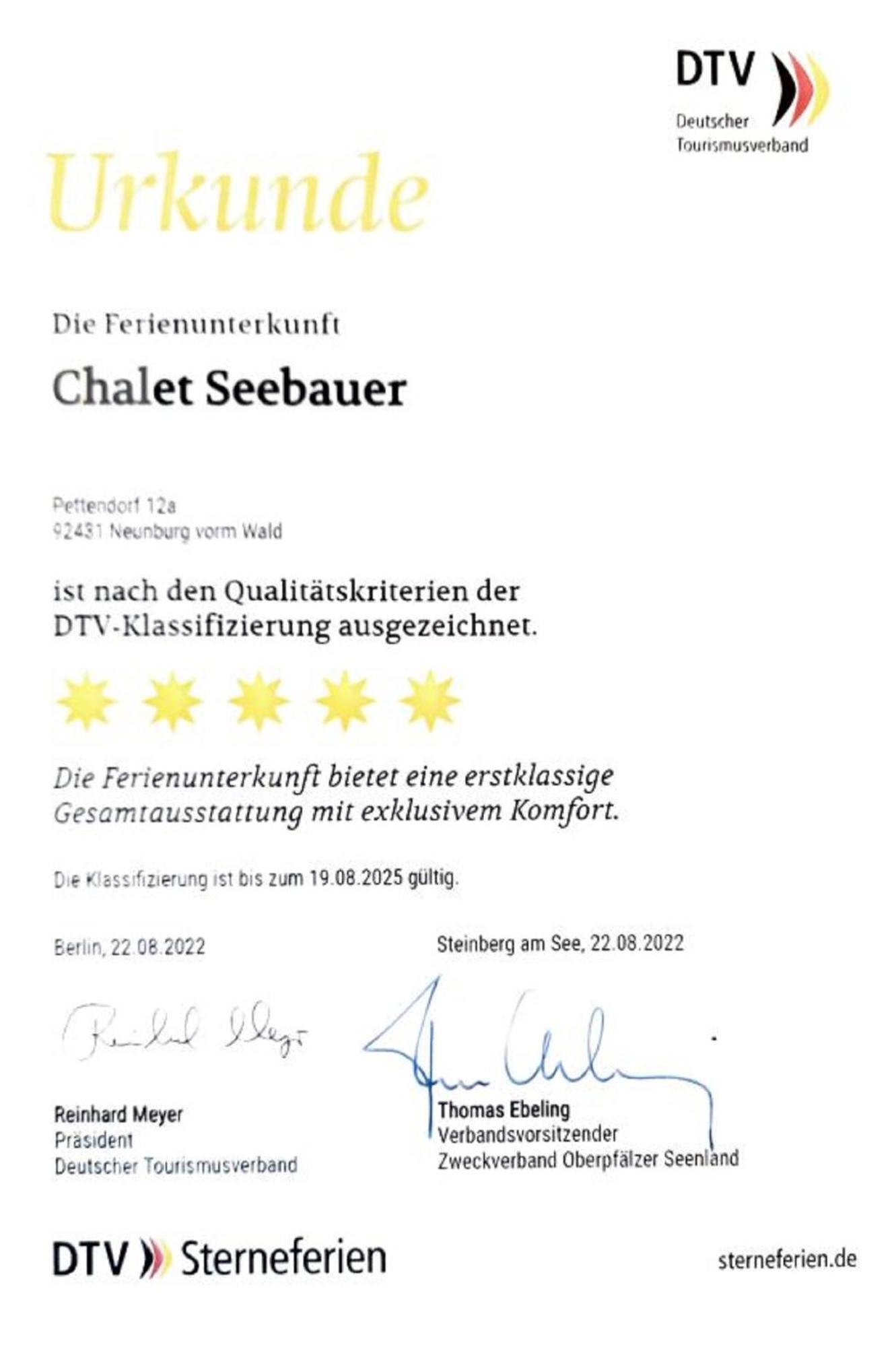 Chalet Seebauer Neunburg vorm Wald Exterior foto